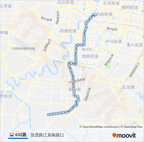 632路 Bus Line Map