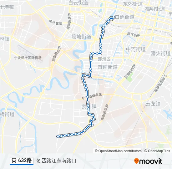 632路 Bus Line Map