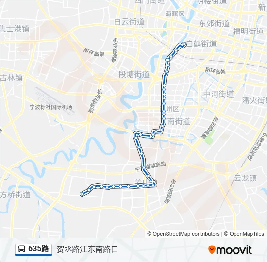 635路 Bus Line Map