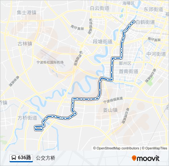 636路 Bus Line Map