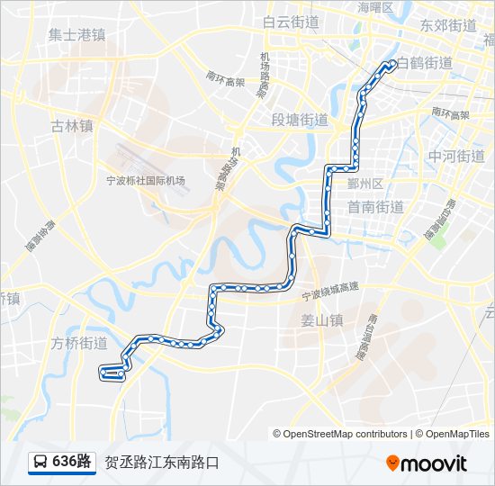 636路 Bus Line Map