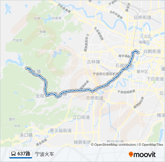 637路 Bus Line Map