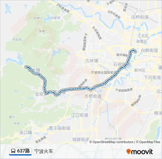 637路 Bus Line Map