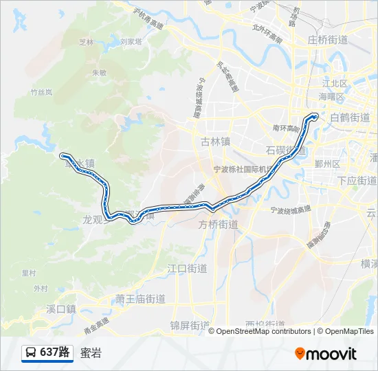 637路 Bus Line Map