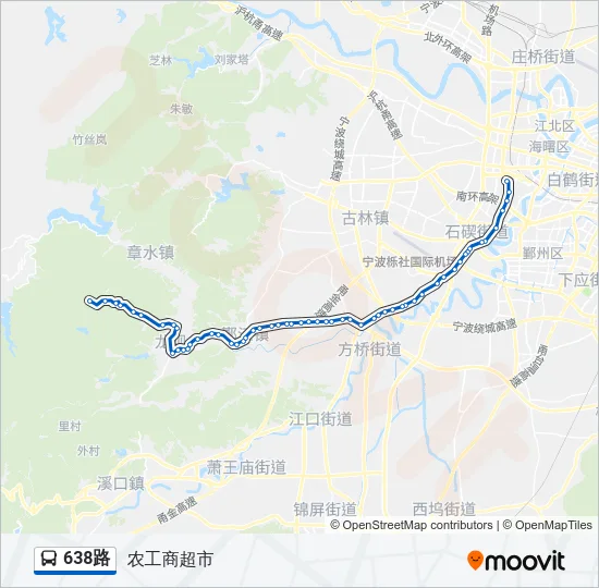 638路 Bus Line Map