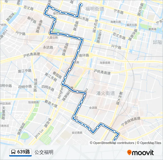 639路 Bus Line Map