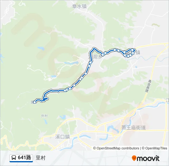 641路 Bus Line Map