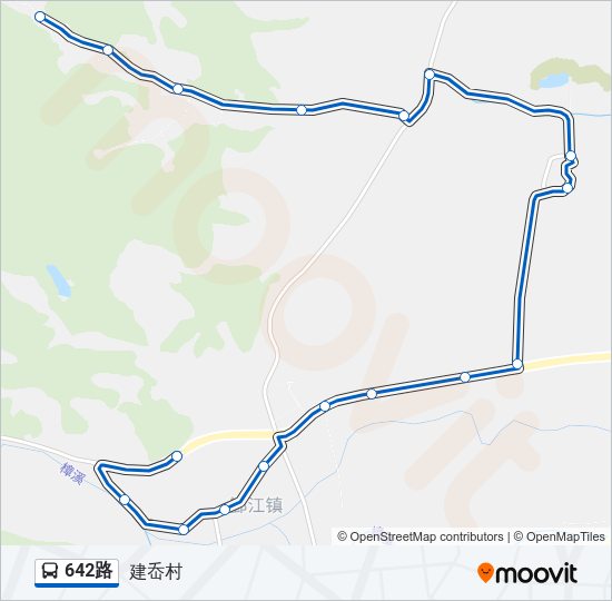 公交642路的线路图