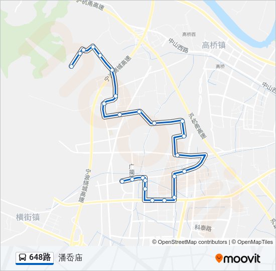 648路 Bus Line Map