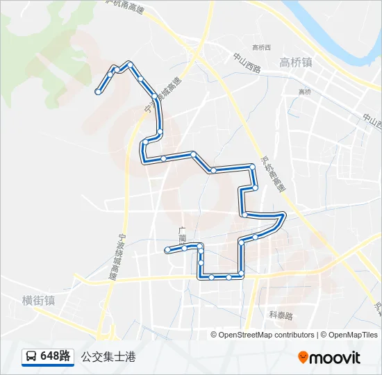648路 Bus Line Map