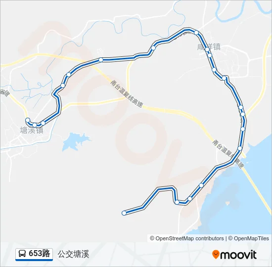 653路 Bus Line Map
