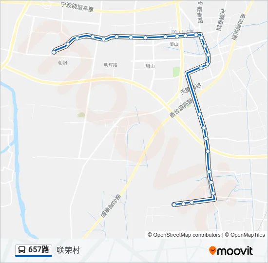 657路 Bus Line Map
