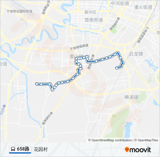 658路 Bus Line Map