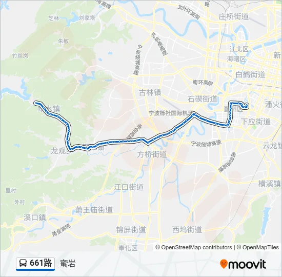 661路 Bus Line Map