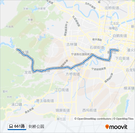 661路 Bus Line Map