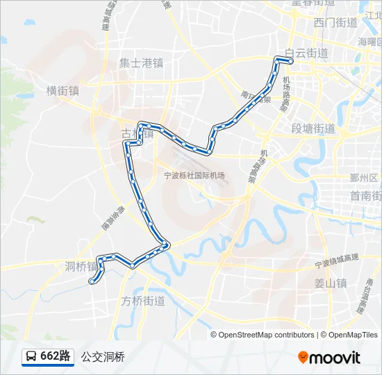 662路 Bus Line Map