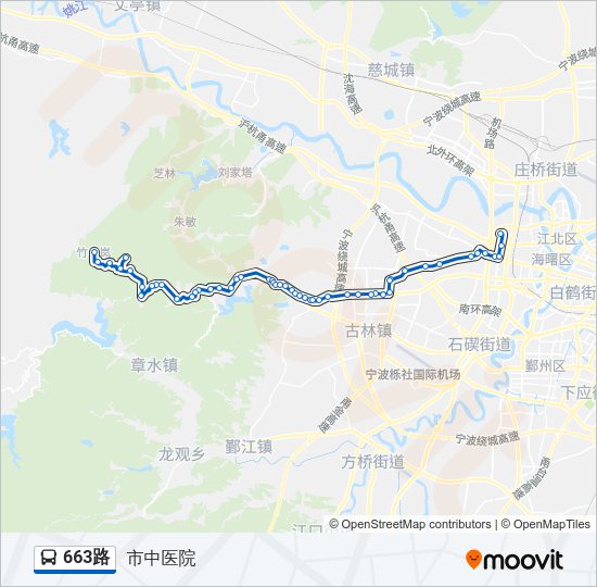 663路 Bus Line Map