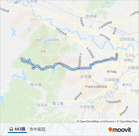663路 Bus Line Map