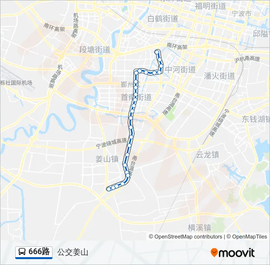 666路 Bus Line Map