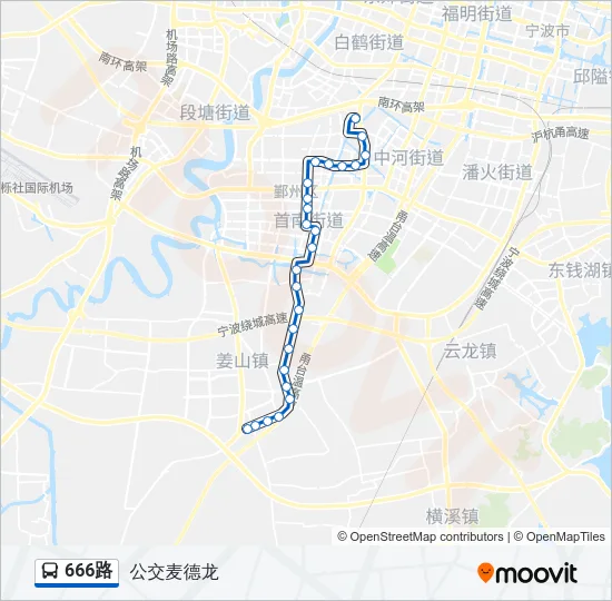 666路 Bus Line Map