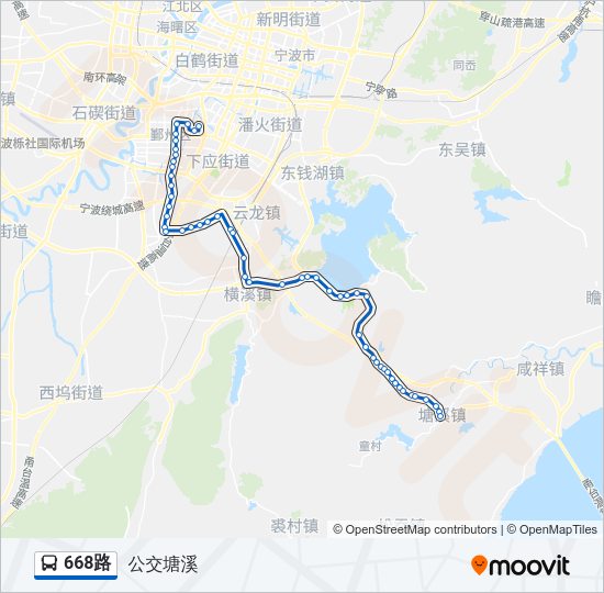 668路 Bus Line Map