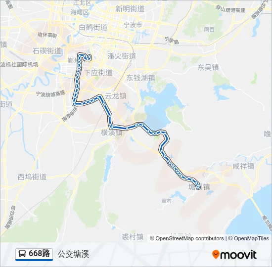 668路 Bus Line Map