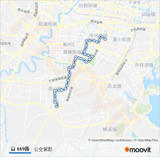 669路 Bus Line Map