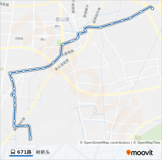 北京公交671路线图图片