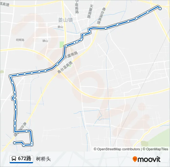 672路 Bus Line Map