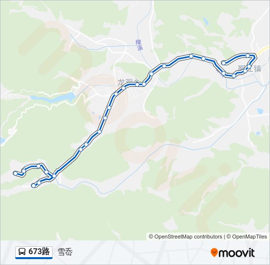 673路 Bus Line Map