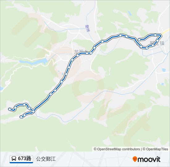 673路 Bus Line Map