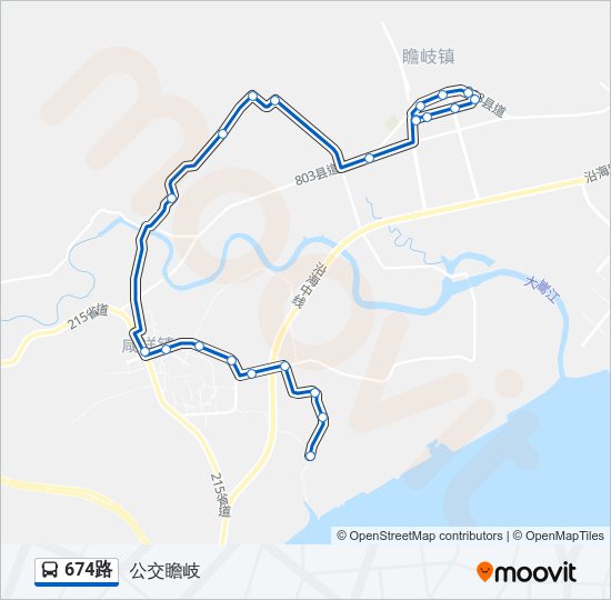 674路 Bus Line Map