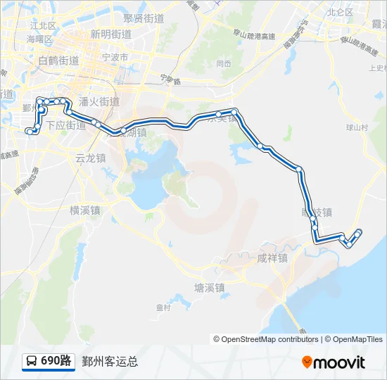 690路 Bus Line Map
