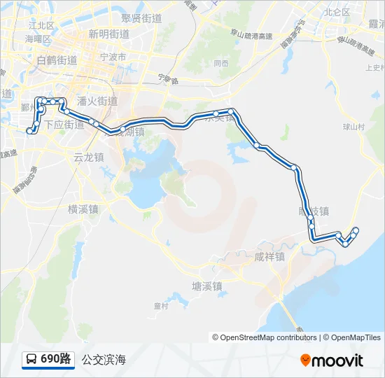 690路 Bus Line Map