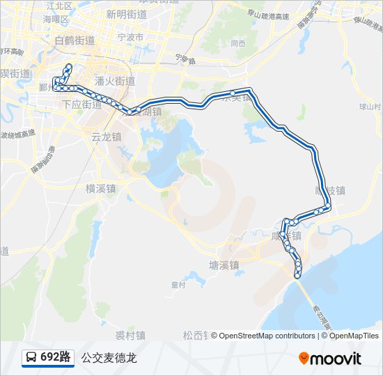 692路 Bus Line Map