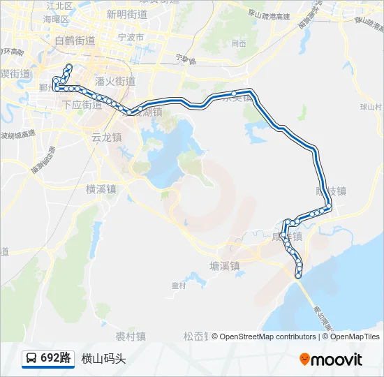 692路 Bus Line Map