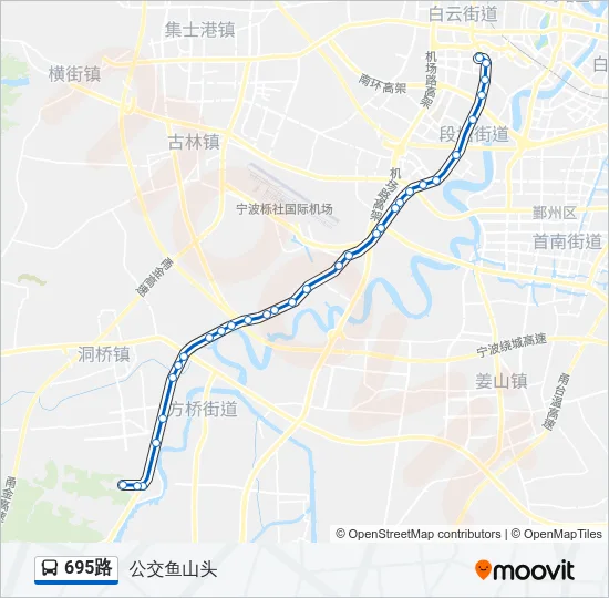 695路 Bus Line Map