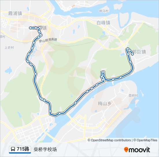715路 Bus Line Map