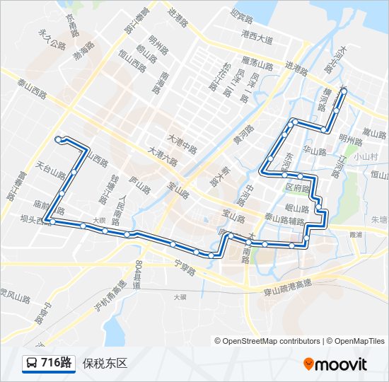 716路 Bus Line Map