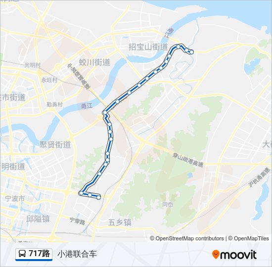 西安717路公交车线路图图片