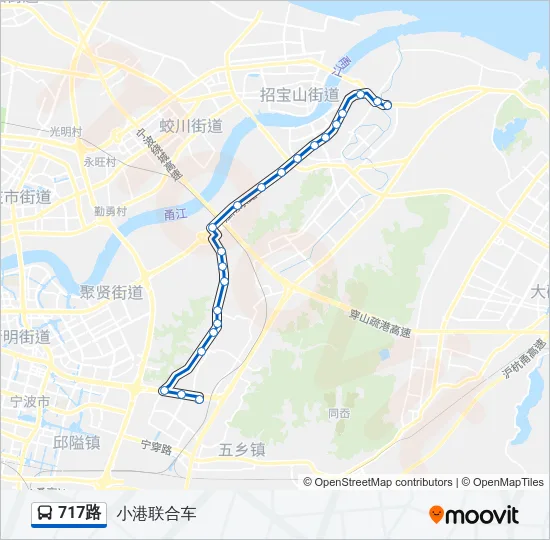 717路 Bus Line Map