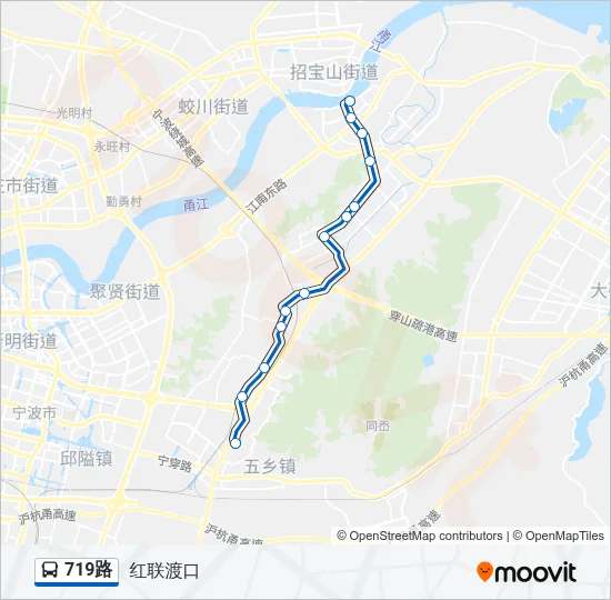 719路 Bus Line Map