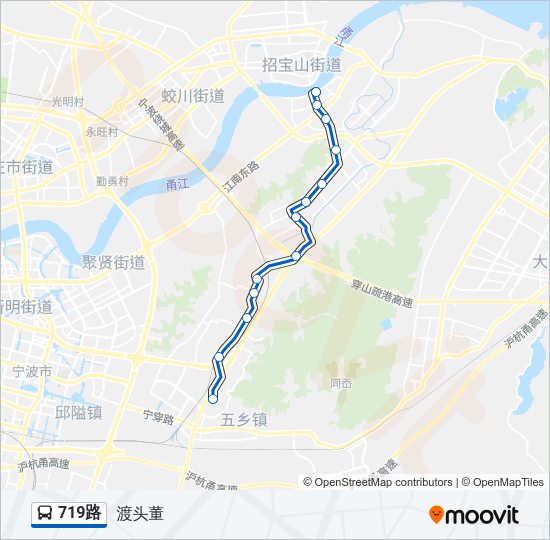 719路 Bus Line Map