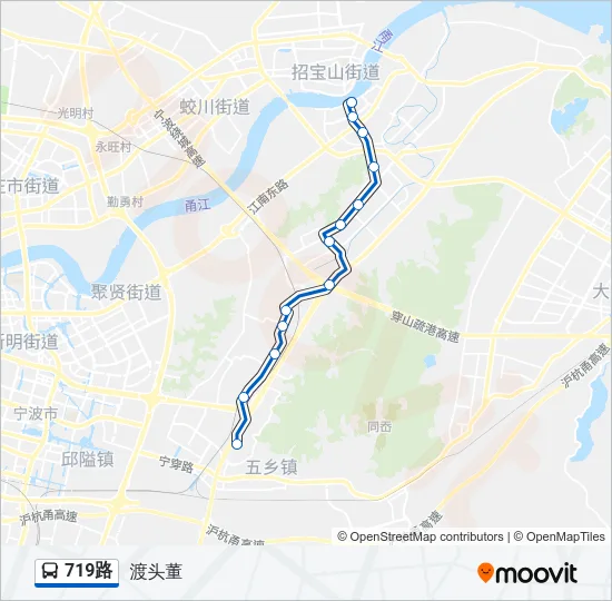 719路 Bus Line Map