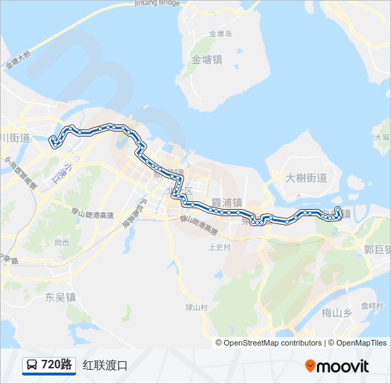 720路 Bus Line Map
