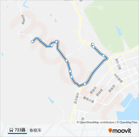 723路 Bus Line Map