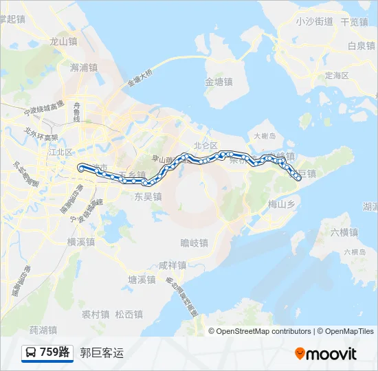 759路 Bus Line Map
