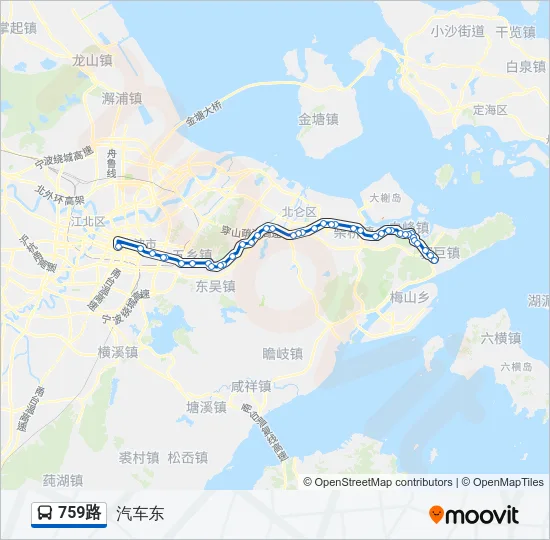 759路 Bus Line Map