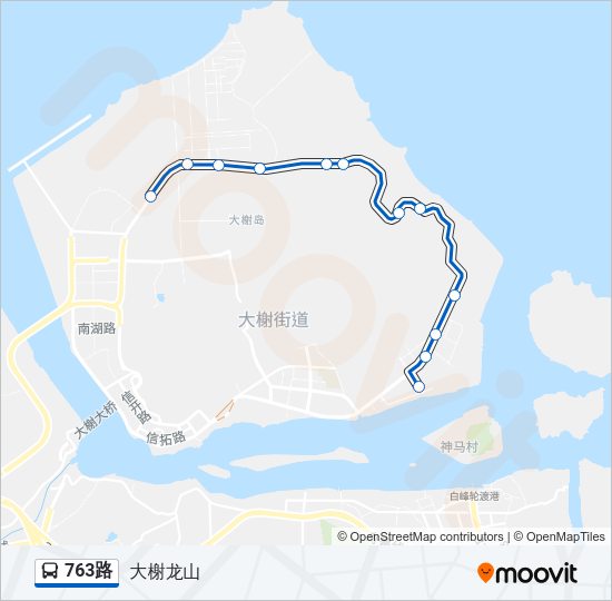 公交763路的线路图