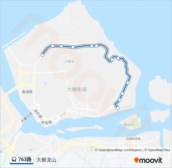 763路 Bus Line Map